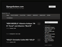 Tablet Screenshot of djangoguitars.com